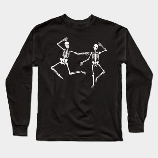 Halloween Dancing Skeletons Long Sleeve T-Shirt